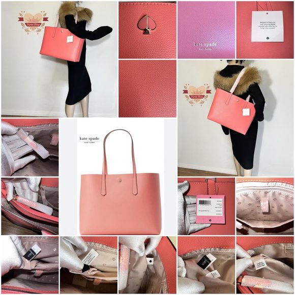 ✅❤️✅❤️SOLD❤️✅❤️✅🧡Kate Spade NY Leather 3 Compartment Tote Purse🧡 - Picture 16 of 17